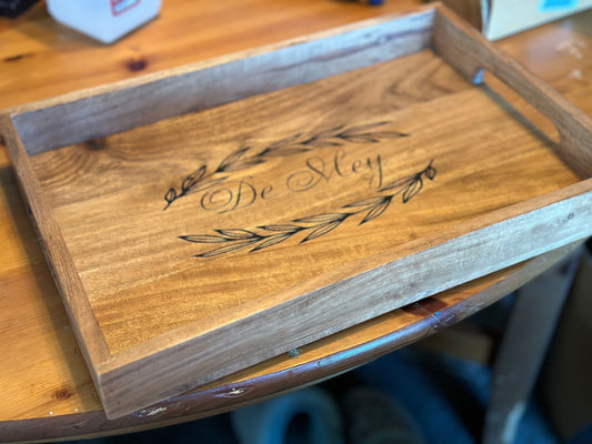 Personalized Wood Serving Tray